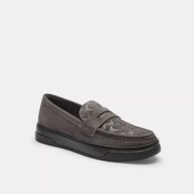 Mocassins hybrides avec motif signature