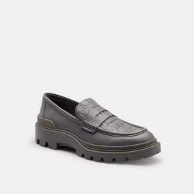 Mocassins à motif signature