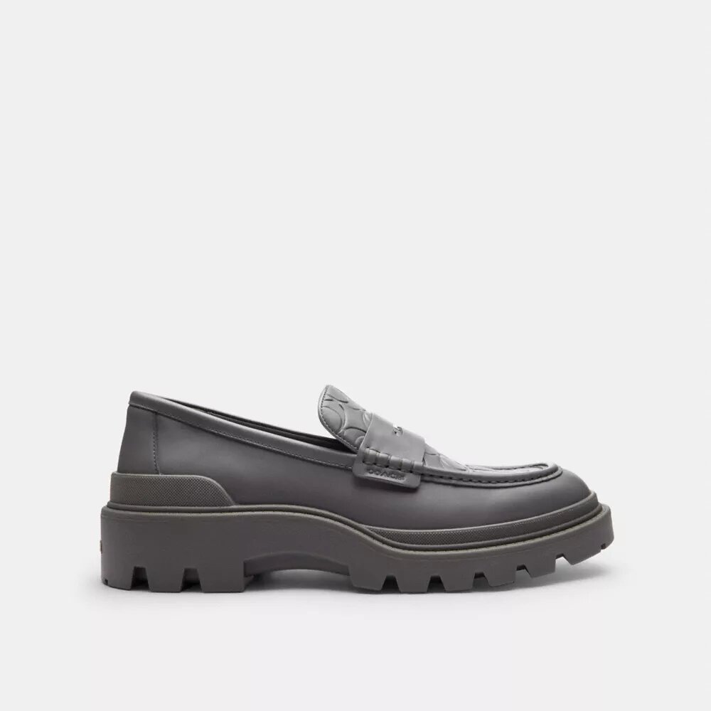 Mocassins à motif signature