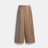 Pantalon ajusté à carreaux assortis