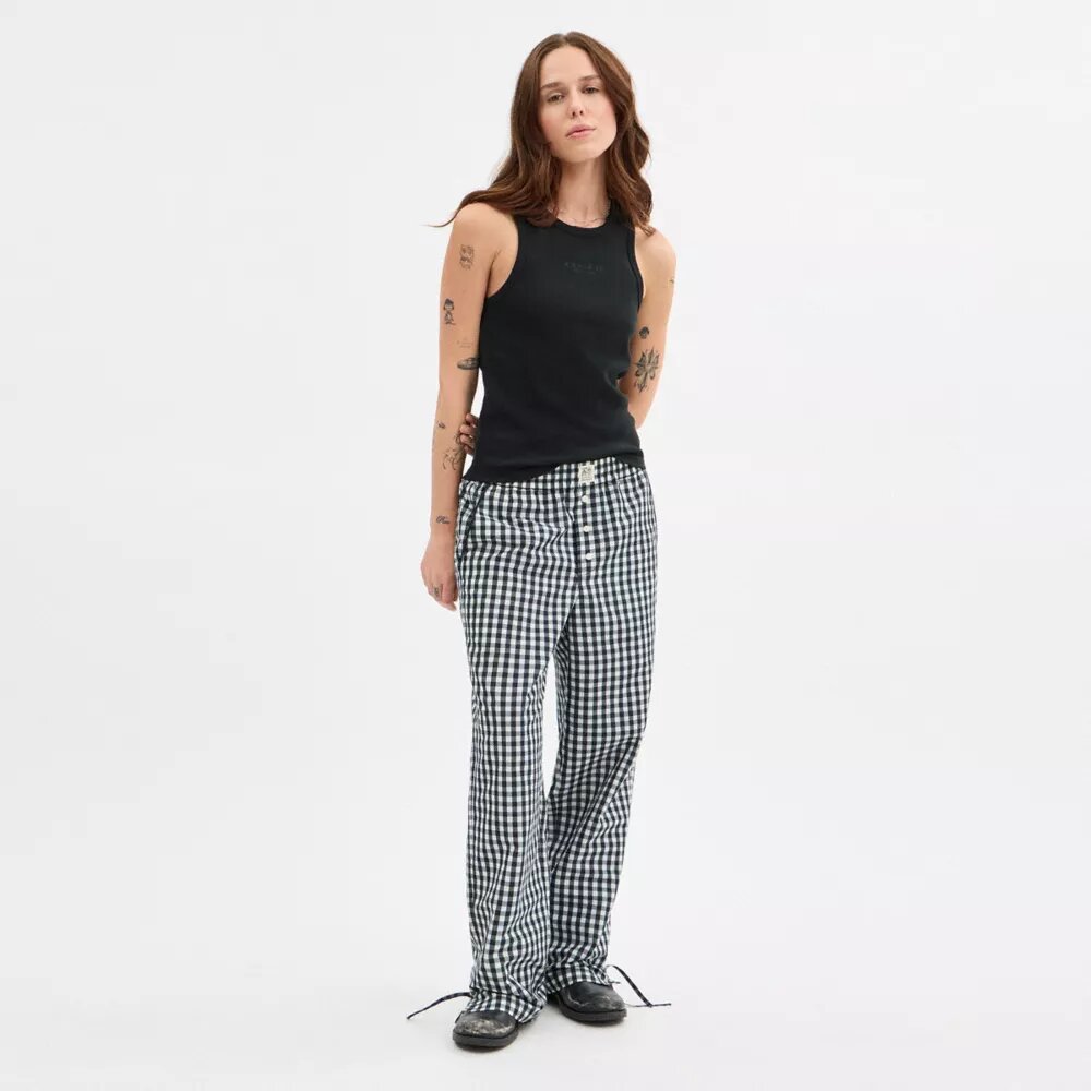 Pantalon à carreaux « Loop » de Coachtopia