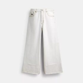 Pantalon en denim ample en coton biologique