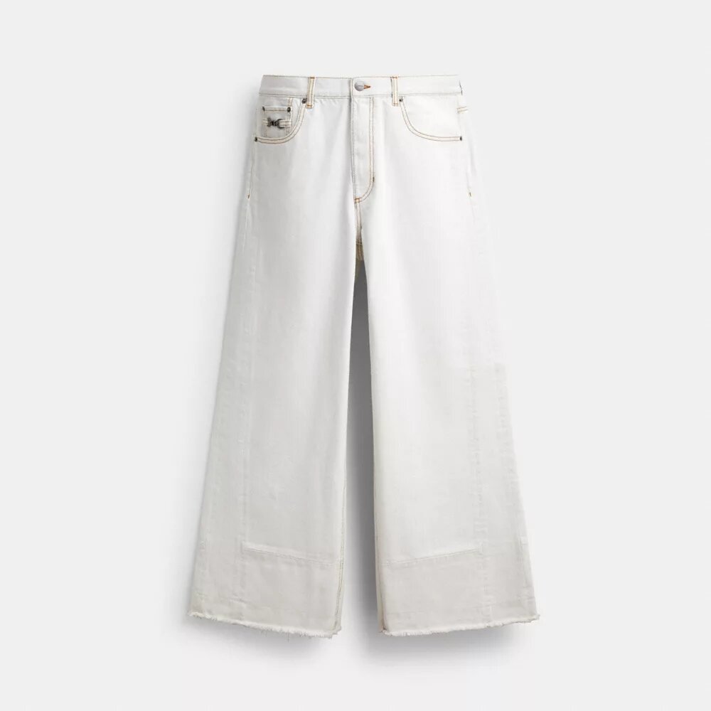 Pantalon en denim ample en coton biologique