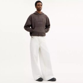 Pantalon en denim ample en coton biologique