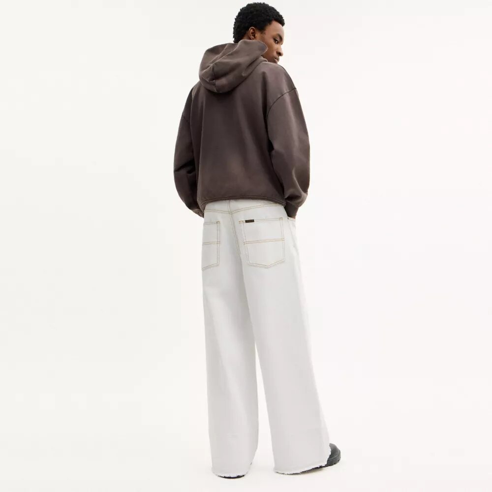 Pantalon en denim ample en coton biologique
