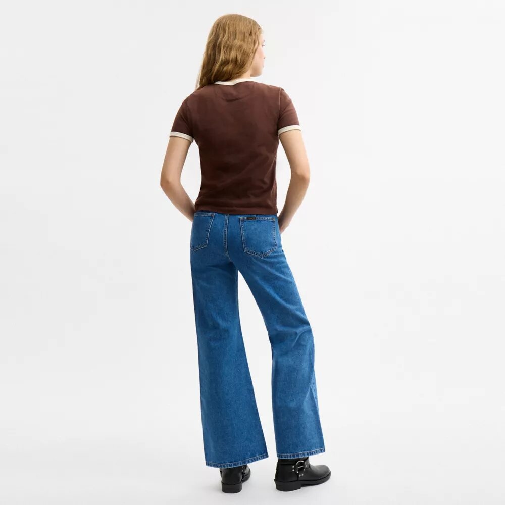 Pantalon en denim « Sculpted C » en coton biologique