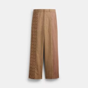 Pantalon en fil teint « Mashup »