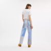 Pantalon à rayures en patchwork