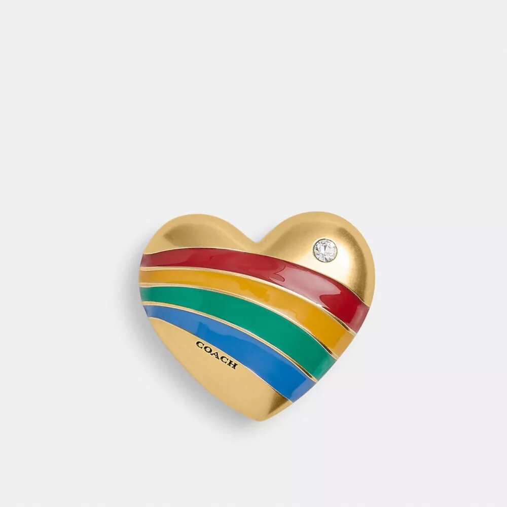 Pendentif « Cœur arc-en-ciel » pour Charms de chaussures