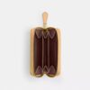 Petit porte-cartes Essential à fermeture éclair en jacquard Signature