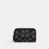 Petit porte-cartes Essential à fermeture éclair en jacquard Signature Crystal