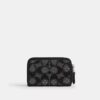 Petit porte-cartes Essential à fermeture éclair en jacquard Signature Crystal
