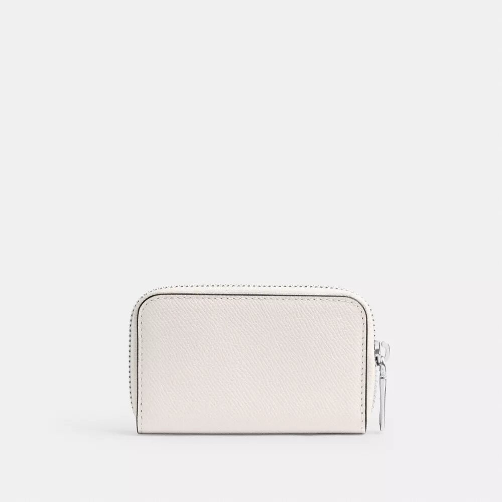 Petit porte-cartes à fermeture à glissière sur tout le pourtour