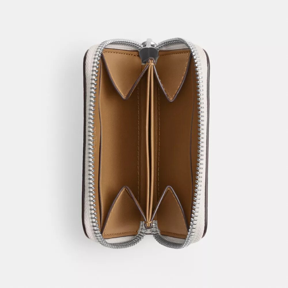Petit porte-cartes à fermeture à glissière sur tout le pourtour