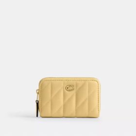 Petit porte-cartes indispensable à fermeture éclair avec matelassage en forme de coussin