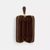 Petit porte-cartes indispensable à fermeture éclair avec matelassage en forme de coussin