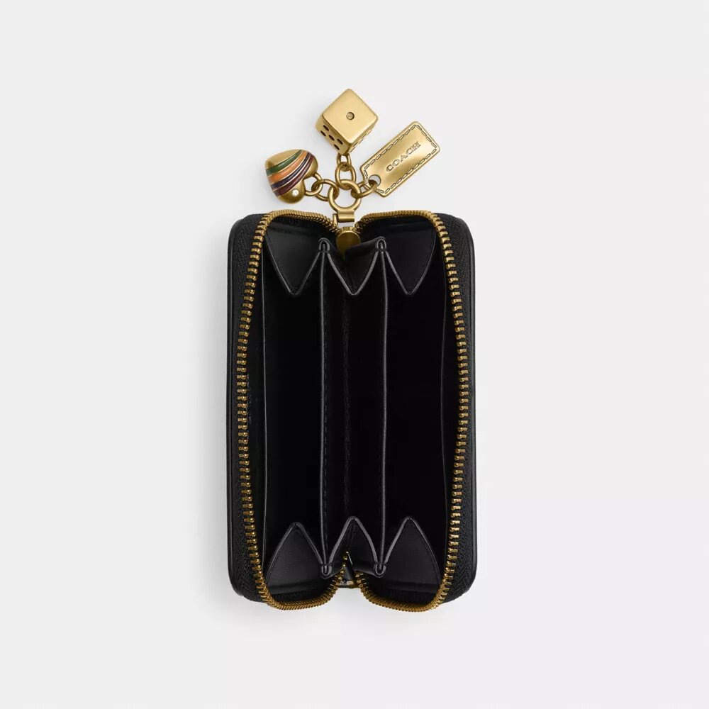 Petit portefeuille zippé Essential avec Charms
