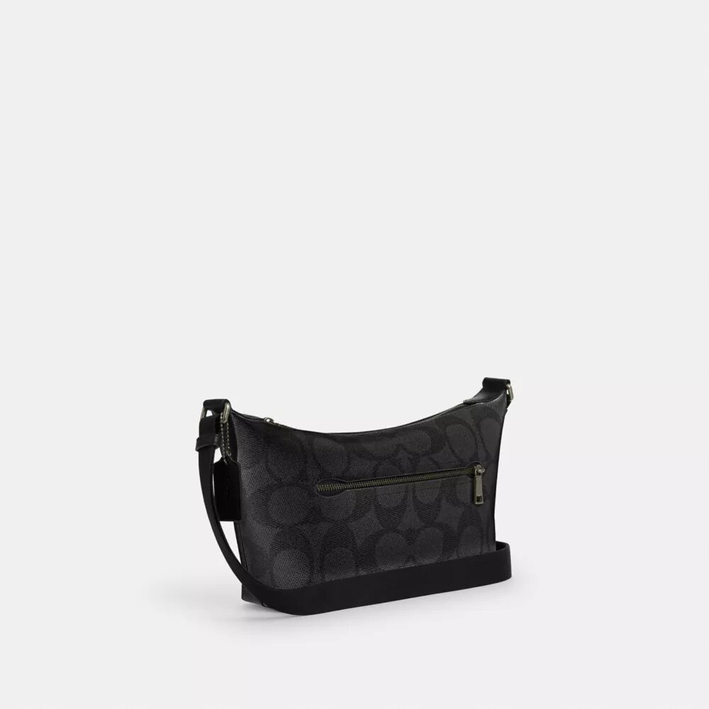 Petit sac bandoulière Finn avec pochette en Signature Canvas