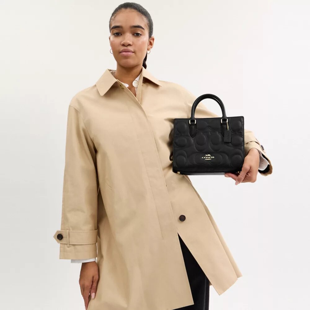 Petit sac cabas Maggie en cuir emblématique