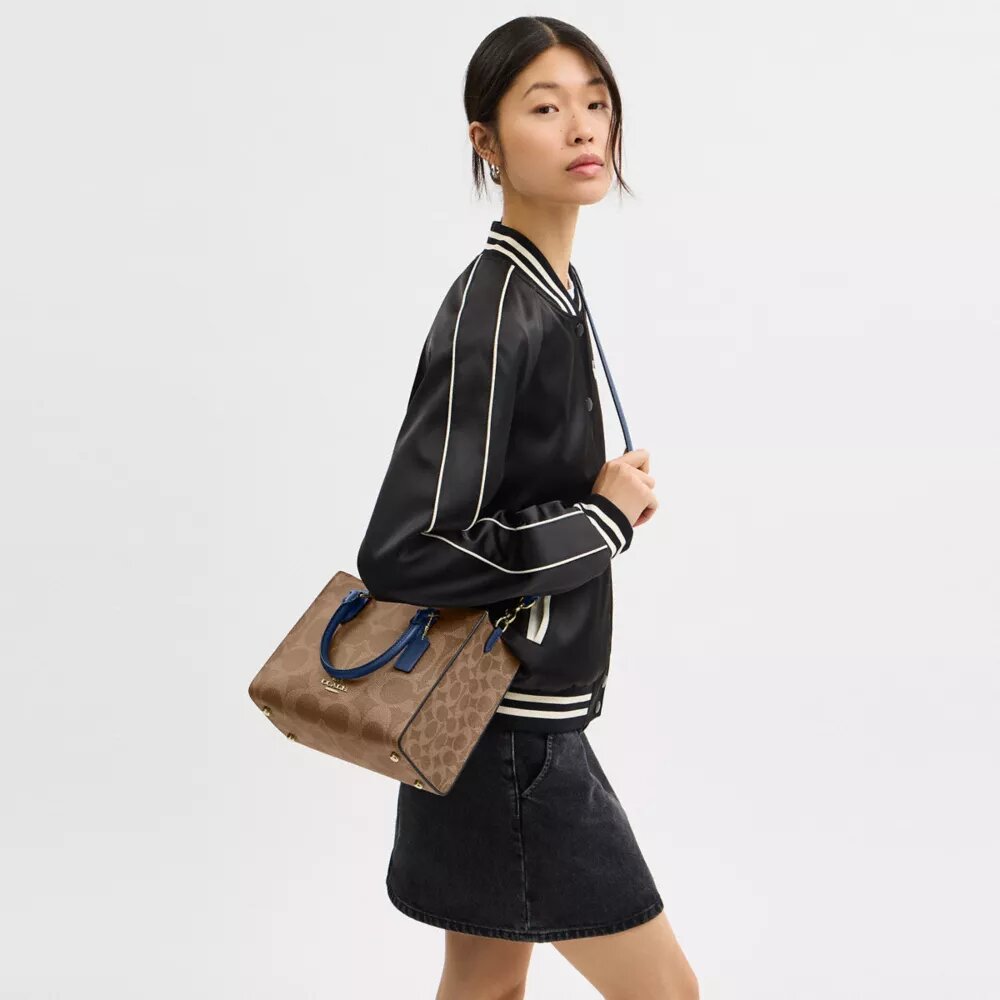 Petit sac cabas Maggie en Signature Canvas