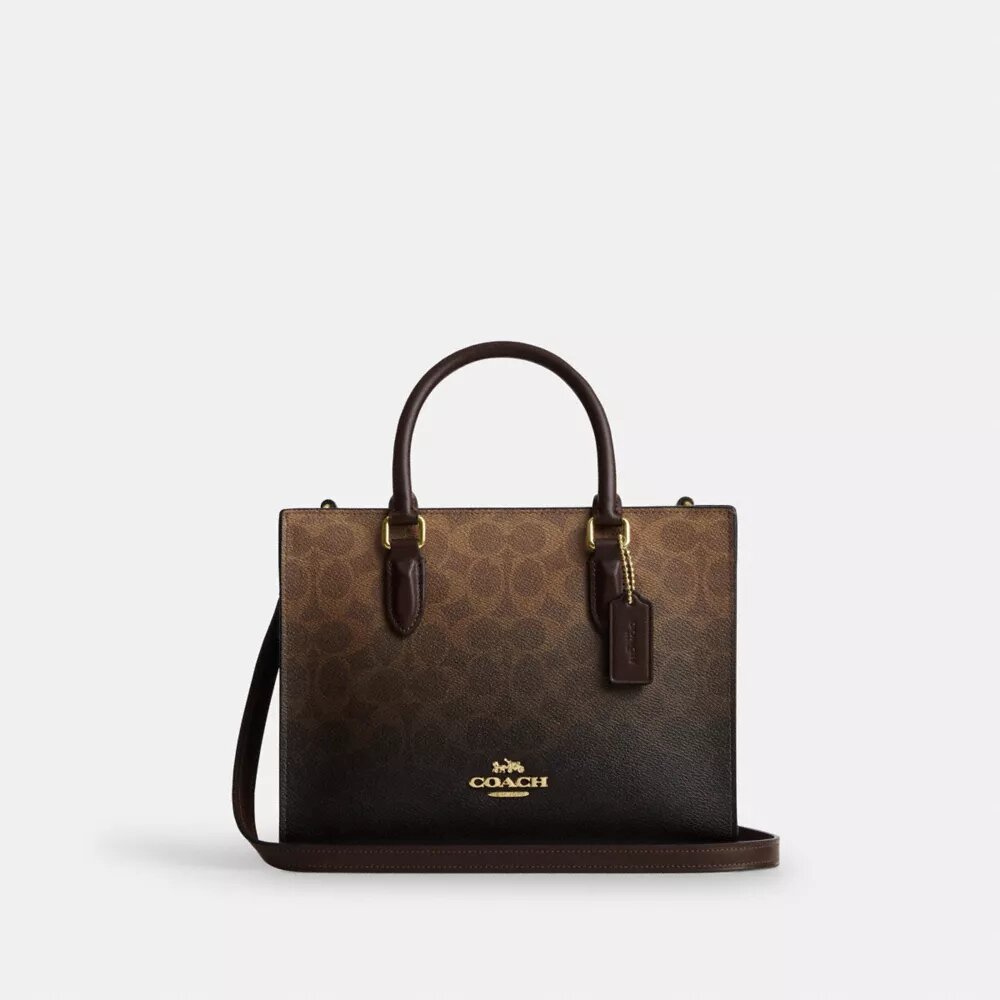 Petit sac cabas Maggie en Signature Canvas Ombrée