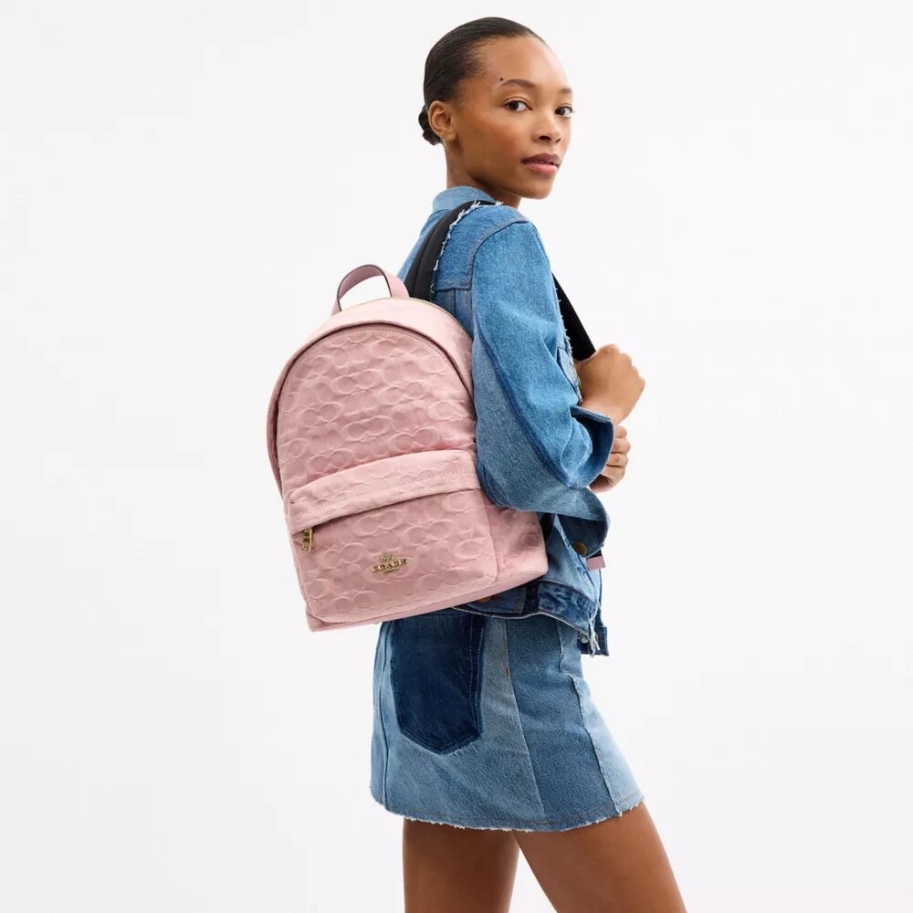 Petit sac à dos Taylor en denim Signature