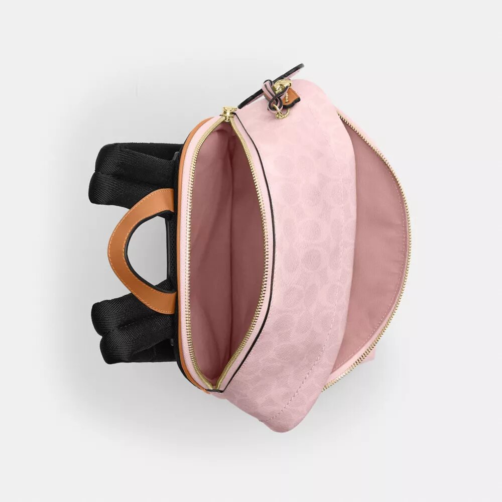 Petit sac à dos Taylor en Signature Canvas avec Charms