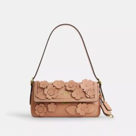 Petit sac porté épaule à rabat Etta avec application florale