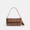 Petit sac porté épaule à rabat Etta en chenille emblématique