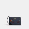 Pochette dragonne à fermeture éclair d'angle