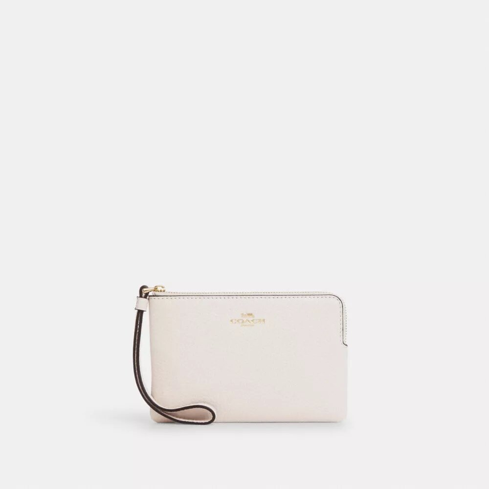 Pochette dragonne à fermeture éclair d'angle