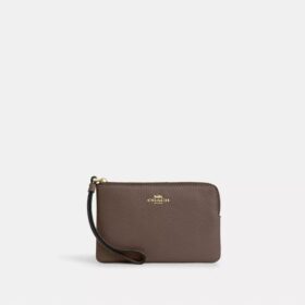 Pochette dragonne à fermeture éclair d'angle