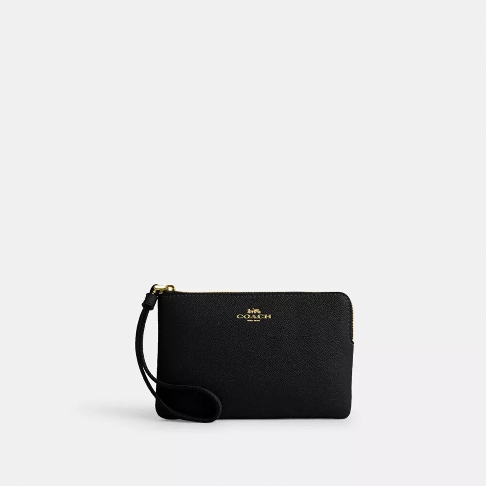 Pochette dragonne à fermeture éclair d'angle