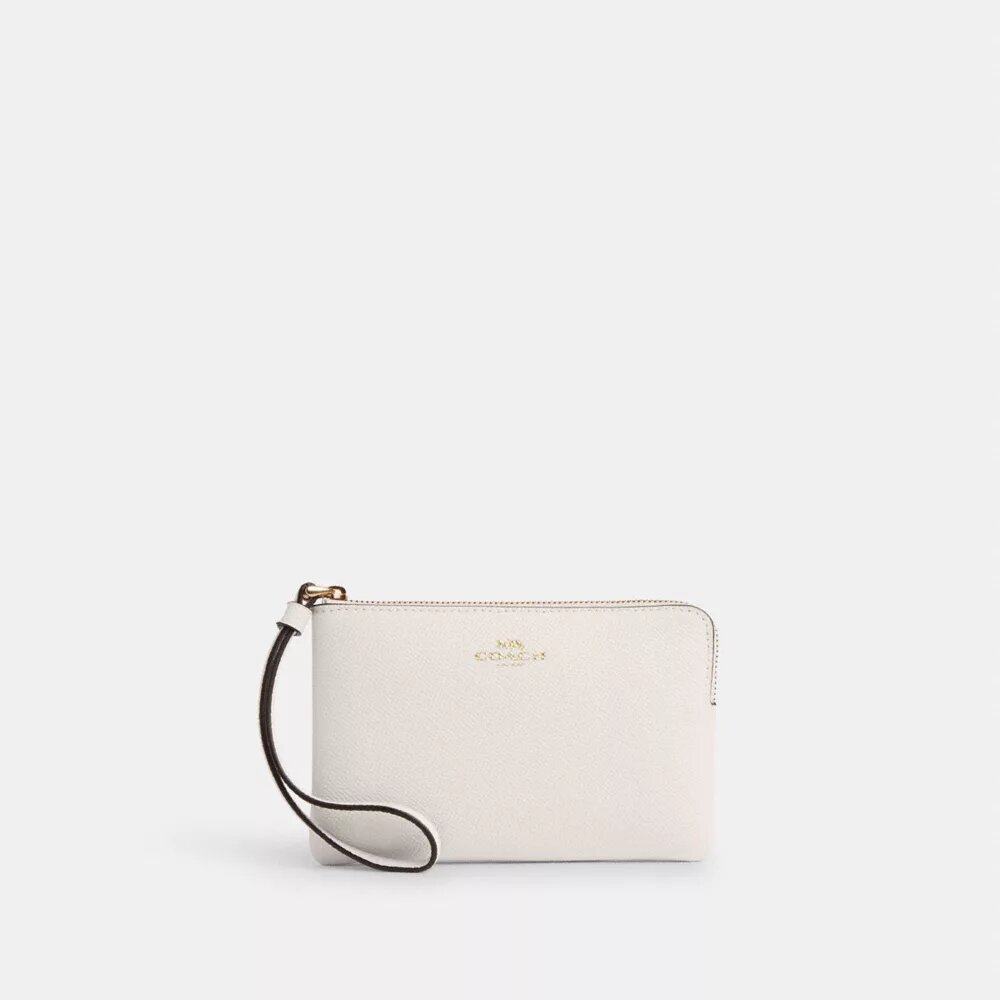 Pochette dragonne à fermeture éclair d'angle
