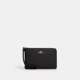Pochette dragonne à fermeture éclair d'angle