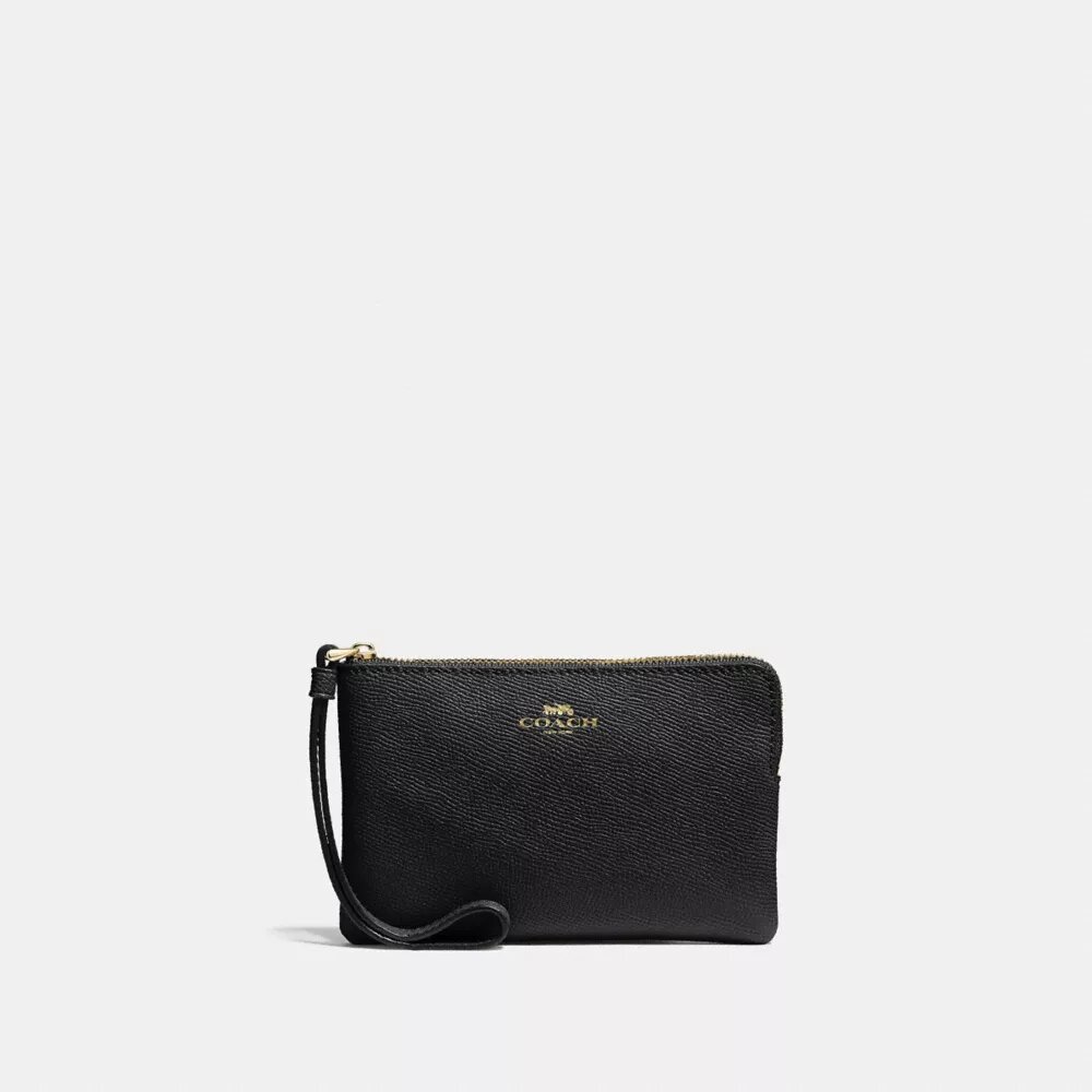 Pochette dragonne à fermeture éclair d'angle