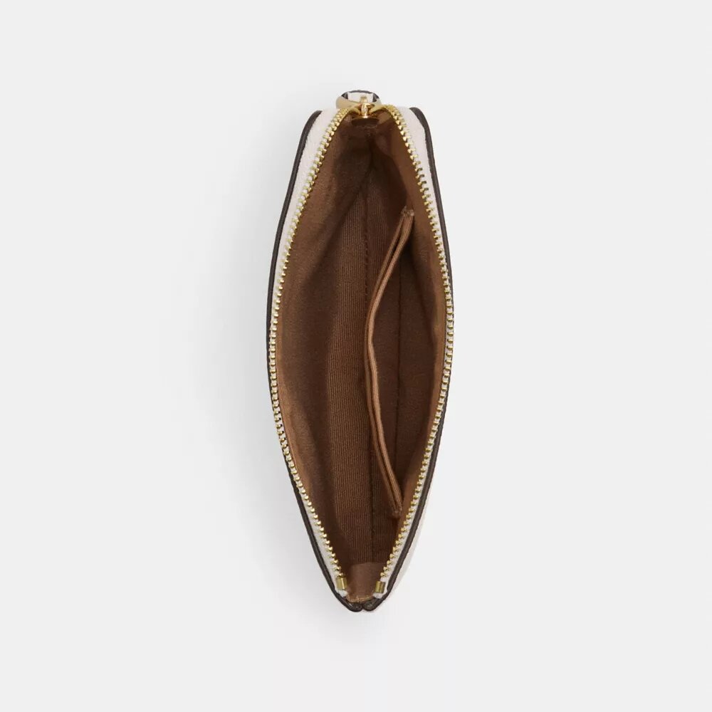 Pochette dragonne à fermeture éclair d'angle
