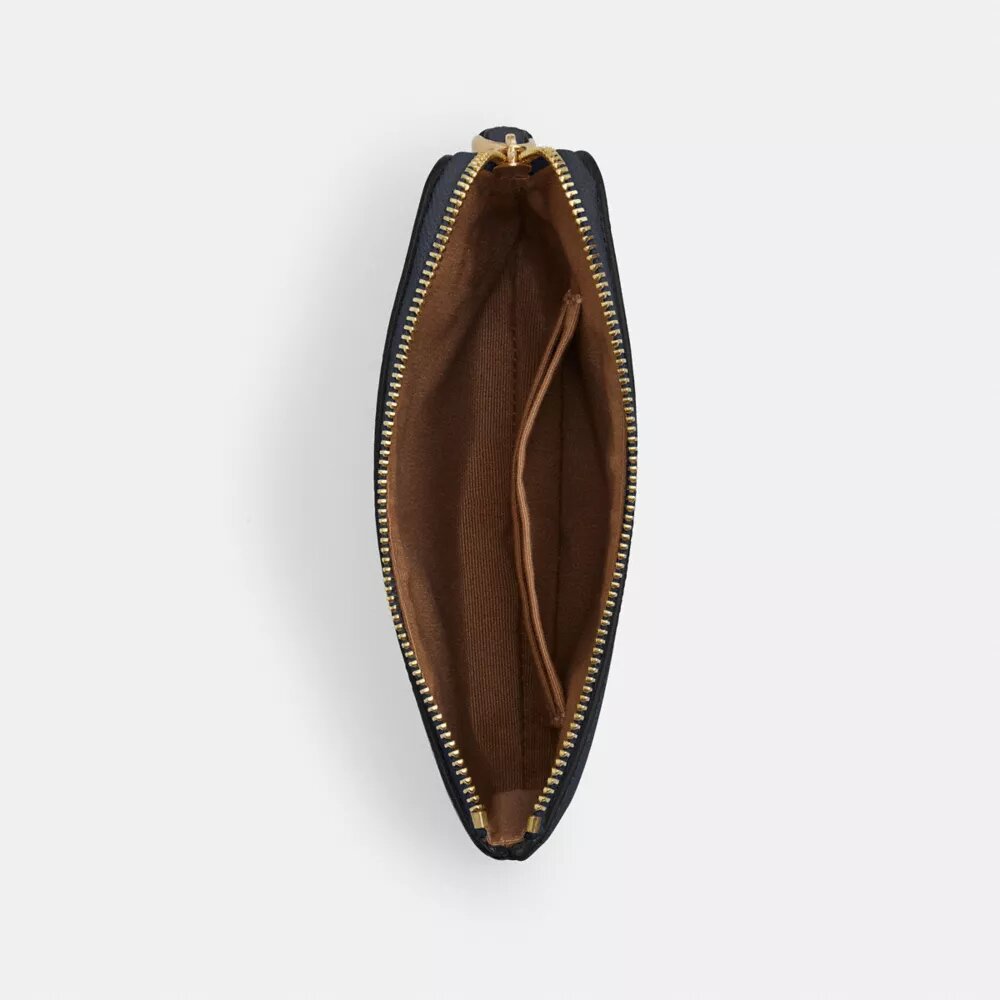Pochette dragonne à fermeture éclair d'angle