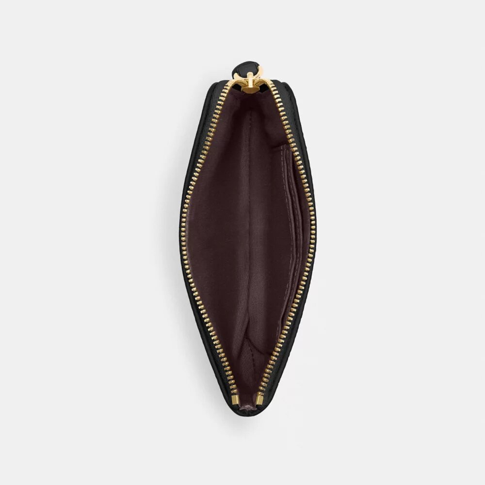 Pochette dragonne à fermeture éclair d'angle