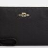 Pochette dragonne à fermeture éclair d'angle