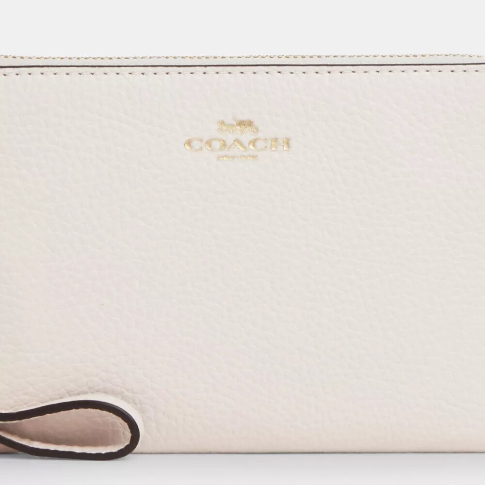 Pochette dragonne à fermeture éclair d'angle