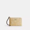 Pochette dragonne à fermeture éclair d'angle avec imprimé floral