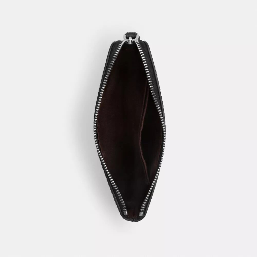 Pochette dragonne à fermeture éclair d'angle avec imprimé étoiles