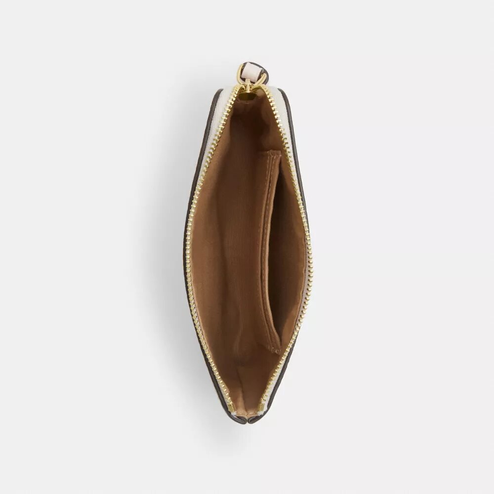 Pochette dragonne à fermeture éclair d'angle avec imprimé étoiles