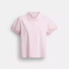 Polos ajustés Coach Script en coton biologique