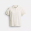 Polos ajustés Coach Script en coton biologique