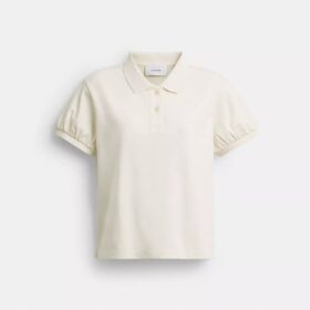 Polos ajustés Coach Script en coton biologique