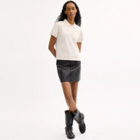 Polos ajustés Coach Script en coton biologique