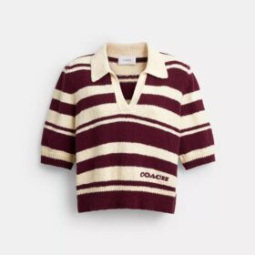 Polos en maille rayée