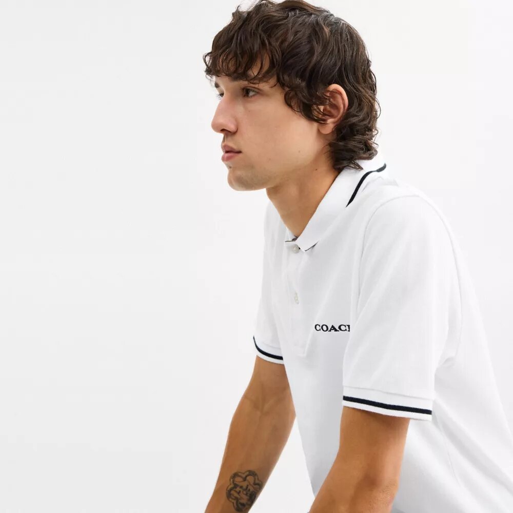 Polos Signature Trim en coton biologique